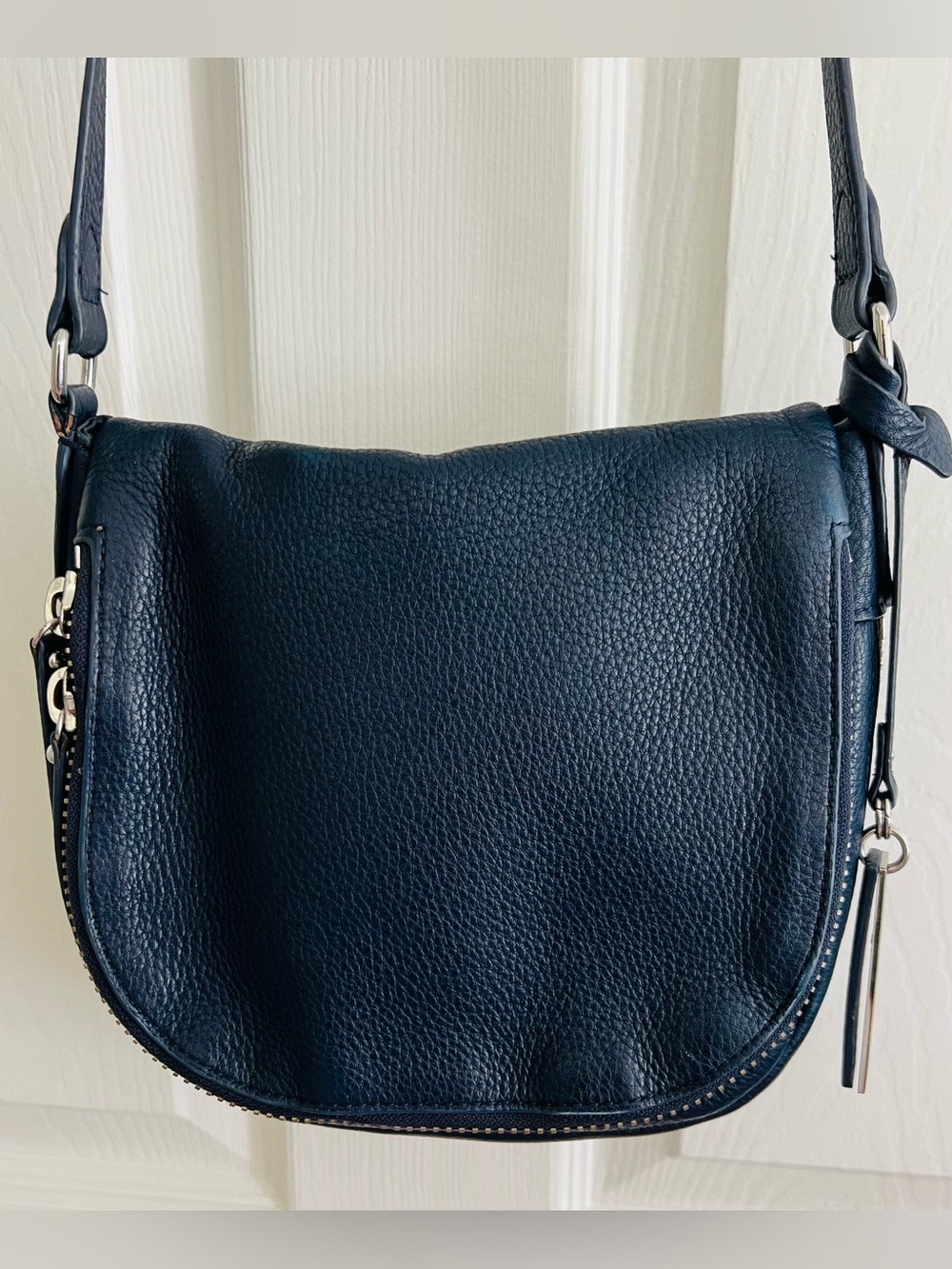 Vince Camuto Navy Leather Crossbody
